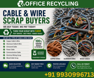 Cable and Wire Scrap Buyers, Copper Wire Scrap Dealers and Electrical Cable Scrap Buyers