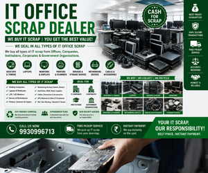 IT Office Scrap Dealer, Computer Scrap Buyers, Server Scrap Buyers, E-Waste Recycling and IT Equipment Disposal Services Across India