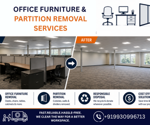 Office Furniture Scrap Removal, Workstation Dismantling and Partition Removal Services 